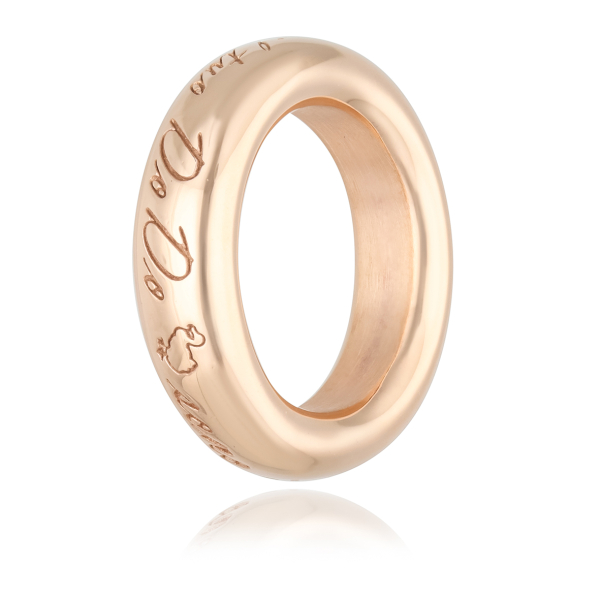 RING DODO ROSE GOLD 9KT SIZE 12 / 52 - 14GR