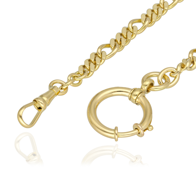 POCKET WATCH CHAIN IN YELLOW GOLD 18KT 28.3GR 
